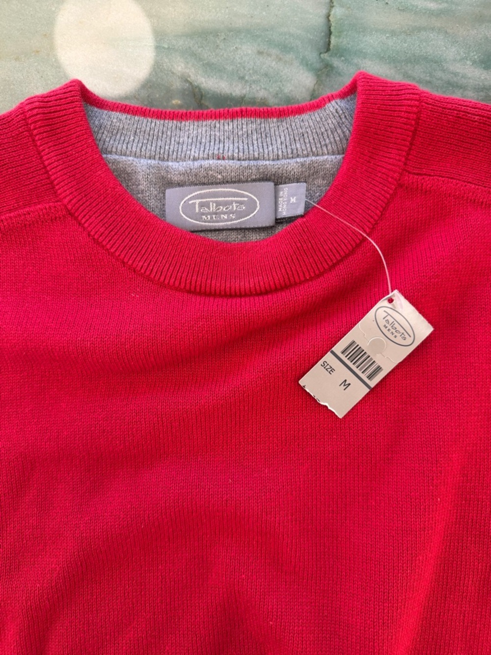 NWT Vintage Talbots Men’s Red Crewneck Sweater